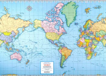 Comment s'appelle la projection utilisée pour un planisphère ?