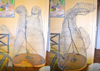 Comment sculpture avec grillage poule ?
