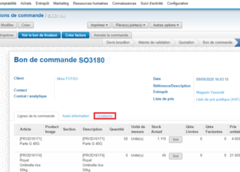 Comment suivre un bon de commande ?
