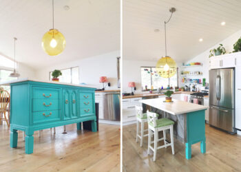 Comment transformer une commode en ilot de cuisine ?