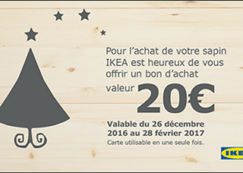 Comment utiliser bon d'achat IKEA sapin en ligne ?