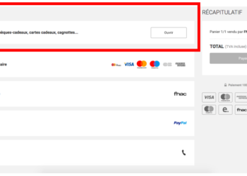 Comment utiliser carte cadeau FNAC Darty sur internet ?