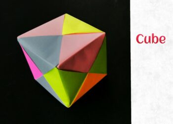 How do you make an origami modular cube?