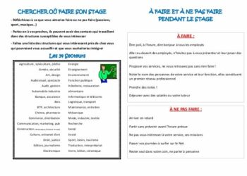 Où faire son stage de 3ème idée ?