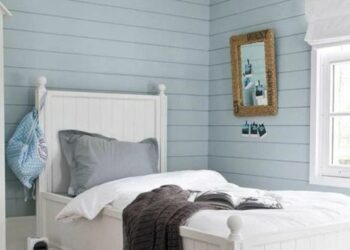 Où mettre la couleur la plus foncée dans une chambre ?