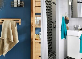 Où mettre les serviettes dans une petite salle de bain ?