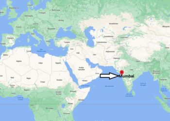 Où se situe Bombay sur la carte du monde ?