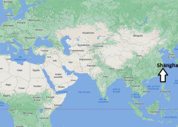 Où se situe Shanghai sur une carte ?