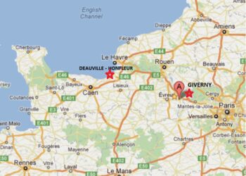 Où se trouve Giverny en Normandie ?