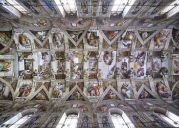 Où se trouve la fresque de Michel-Ange ?