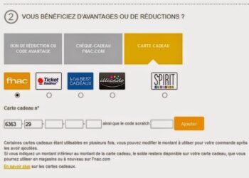Où se trouve le numéro de la carte cadeau FNAC ?