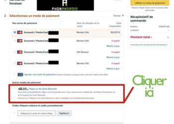 Pourquoi Amazon ne me propose que le paiement en 4 fois ?