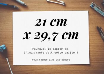 Pourquoi le papier fait 29 7 cm ?