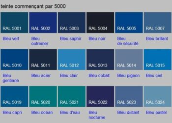 Quel RAL pour bleu Marine ?