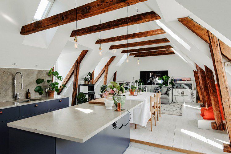 Luminaire Suspendu Pour Plafond En Pente