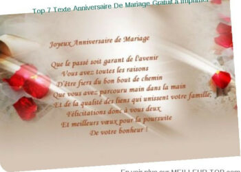 Quel message pour anniversaire de mariage ?