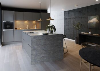 Quel meuble avec un sol gris ?