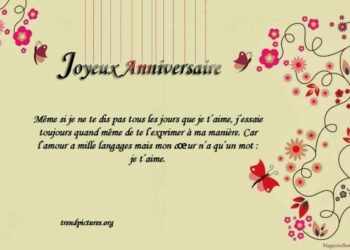 Quel mot Ecrire pour un anniversaire ?