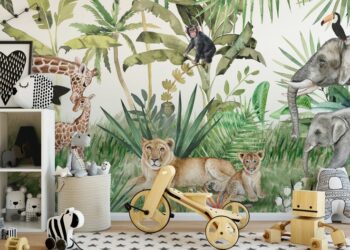 Quel papier peint avec des animaux de la jungle choisir ?