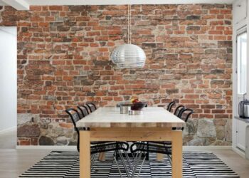 Quel papier peint avec des briques ?