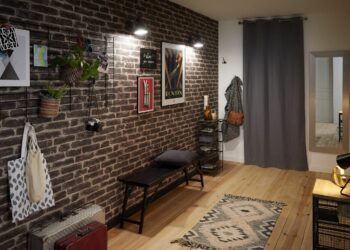 Quel papier peint pour salon style industriel ?