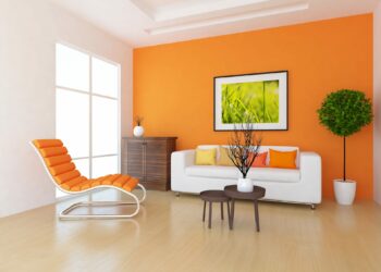 Quel tableau sur un mur orange ?