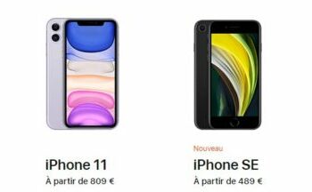 Quel taille fait l'iPhone SE 2020 ?