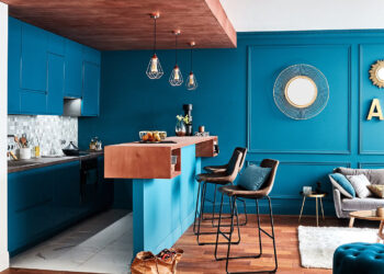 Quelle association de couleur avec le bleu canard ?