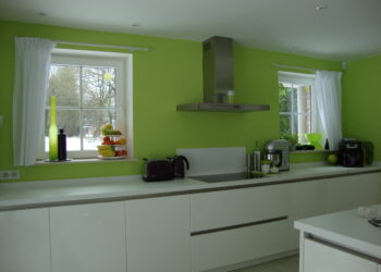 Quelle couleur avec le vert pour une cuisine ?