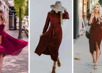 Quelle couleur avec une robe bordeaux ?