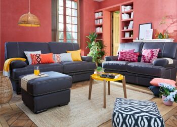 Quelle couleur de coussin sur un canapé marron ?