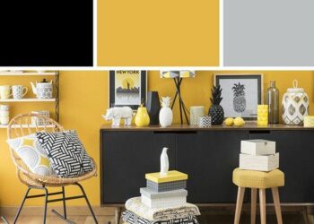 Quelle couleur mettre avec du jaune et du bleu ?