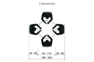 Quelle distance entre assise et table ?