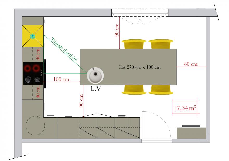 Quelle distance entre plaque de cuisson et mur
