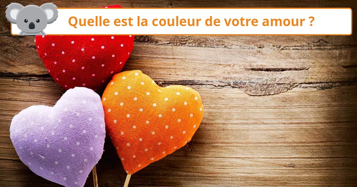 Quelle est la couleur de l'amour