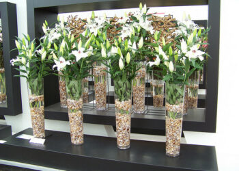 Quelle fleurs mettre dans un grand vase transparent ?