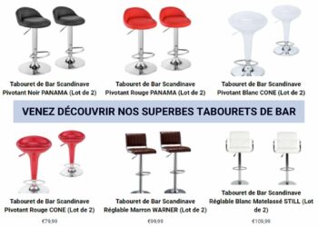 Quelle hauteur de tabouret pour un bar de 100 cm ?