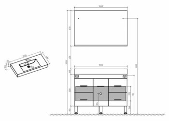 Quelle hauteur pour un miroir salle de bain ?
