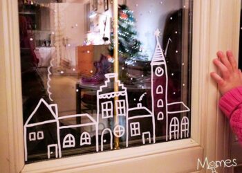 Quelle peinture utiliser pour des déco de Noël sur vitre ?