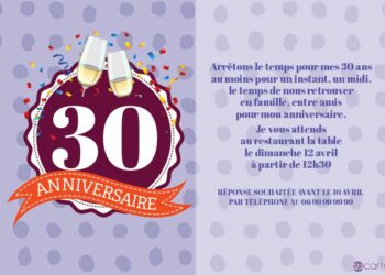 Quelle surprise pour les 30 ans ?