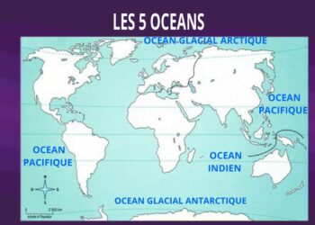 Quels sont les 6 océans ?