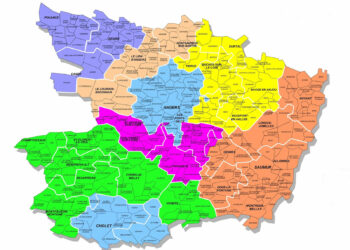 Quels sont les départements du Maine-et-Loire ?