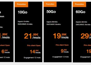 Quels sont les tarifs chez Orange ?