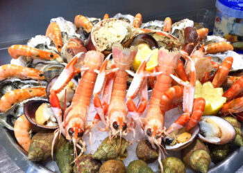 Qui A-t-il dans un plateau de fruit de mer ?