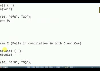 What is void main in C?