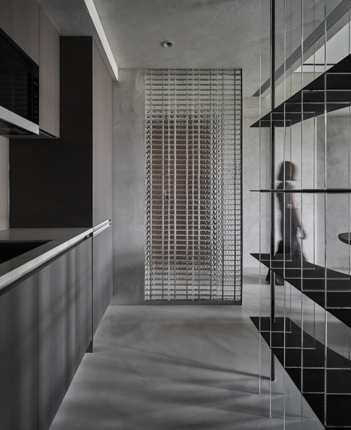 Intérieur d'appartement de couleur graphite par HOHO Design 12 1