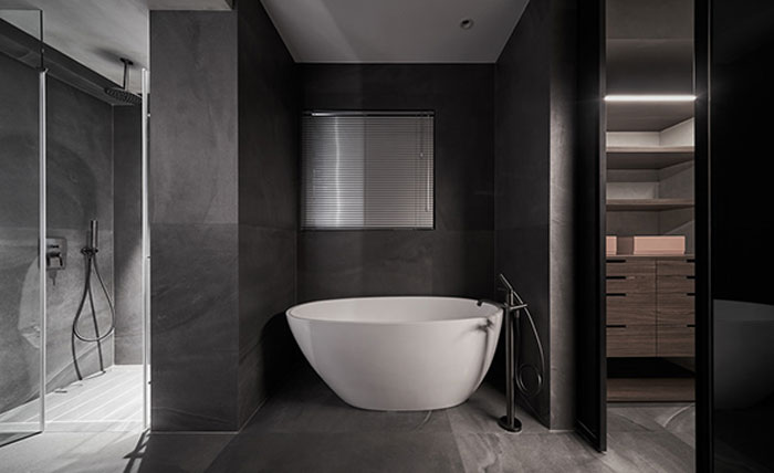 Intérieur d'appartement de couleur graphite par HOHO Design 11 1