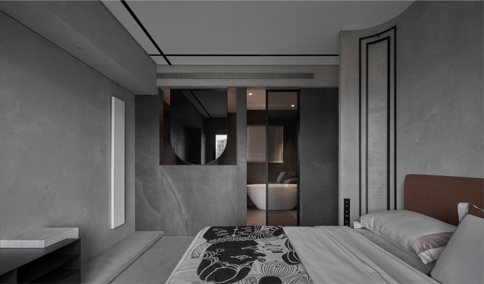 Intérieur d'appartement de couleur graphite par HOHO Design 8 1