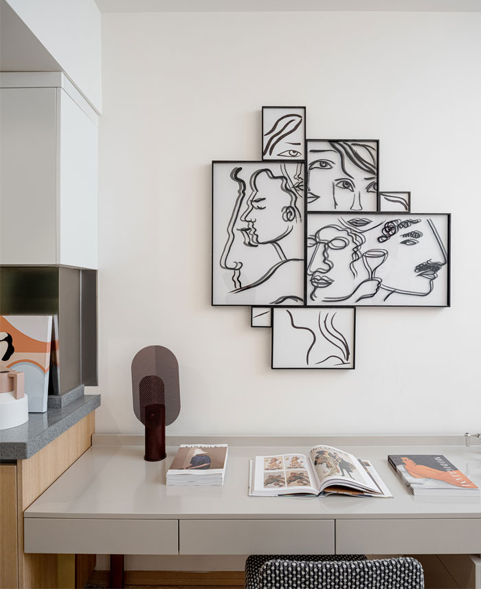 Un espace de travail et de vie qui présente un style de vie simple aux jeunes citadins espace de vie de travail 13