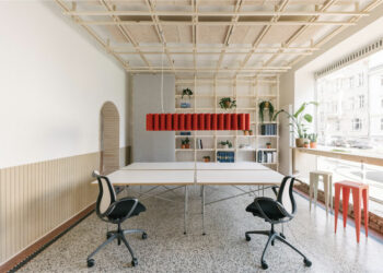 Bureau circulaire à Düsseldorf par urselmann interior
